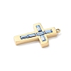 304 Stainless Steel Rhinestone Pendants STAS-L022-085G-10-2