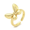 Butterfly Brass Cuff Rings RJEW-L113-011G-1