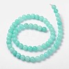 Natural & Dyed White Jade Beads Strands GSR6mmC055-4