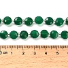Natural Green Onyx Agate(Dyed & Heated) Beads Strands G-B153-B04-5