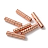 Brass Bayonet Clasps KK-WH0062-36A-RG-2