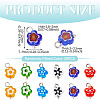 20Pcs Handmade Millefiori Glass Charms PALLOY-TADJ00003-3
