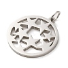 Non-Tarnish 304 Stainless Steel Pendants STAS-C086-05L-P-2