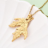 304 Stainless Steel Pendant Necklaces NJEW-T018-22G-1