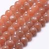 Natural Sunstone Beads Strands G-J363-10-6mm-1