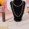 Handmade Glass Butterfly & Enamel Daisy Flower Link Chains CHC-TA0001-11-6
