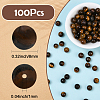 100Pcs Round Natural Tiger Eye Beads G-SP0001-21C-2