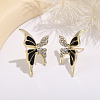 Butterfly Alloy Enamel Stud Earrings FS-WGA0046-02-1