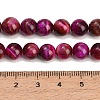 Grade AB Natural Tiger Eye Beads Strands X-G-F591-18-8mm-05-5