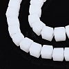 Opaque Frosted Glass Beads Strands GLAA-N072-01A-B01-3