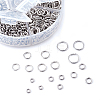 Kissitty 304 Stainless Steel Open Jump Rings STAS-KS0001-01-2