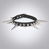 Gothic Style Alloy Spiked Rivet Imitation Leather Choker Necklaces FS-WGF47C0-01-3