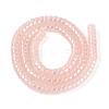 AB Color Plated Imitation Jade Glass Beads Strands GLAA-T026-3x6mm-J05-2