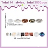 137G 9 Styles Colours Luster Czech Glass Seed Beads SEED-WR0001-04-2
