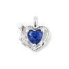 925 Sterling Silver Micro Pave Cubic Zirconia Pendants LS-STER-Q002-02F-1