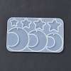 Astronomy Theme Moon Silicone Pendant Molds X-DIY-E065-07B-3