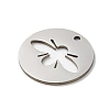 Non-Tarnish 201 Stainless Steel Pendants STAS-E206-02P-01-2