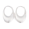 Oval Brass Hoop Earrings for Women EJEW-G391-09S-2