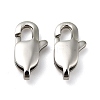 Tarnish Resistant 304 Stainless Steel Lobster Claw Clasps STAS-K13-1