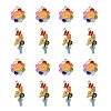 40Pcs 2 Style Alloy Enamel Pendants ENAM-LS0001-14LG-2