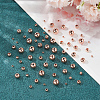 75Pcs 5 Styles Rack Plating Brass Spacer Beads KK-LP0001-07RG-3