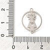 201 Stainless Steel Laser Cut Connector Charms STAS-R132-14P-3