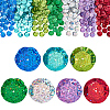700Pcs 7 Colors UV Plating PVC Plastic Beads FIND-GF0009-55-1