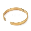 Ion Plating(IP) 304 Stainless Steel Plain Bangle BJEW-F464-11G-3