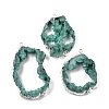 Dyed Nuggets Natural Druzy Geode Agate Big Pendants G-M287-08-S-1