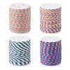 4 Rolls 4 Colors 4-Ply Polycotton Cord with Metallic Thread OCOR-TA0003-33A-1