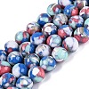 Assembled Synthetic Turquoise and Trochus Shell Beads Strands G-N369-02C-02-1