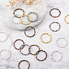 Craftdady 250Pcs 5 Colors Alloy Linking Rings FIND-CD0001-11-5