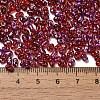 Spray Painted Glass Seed Beads SEED-F005-06A-03-4