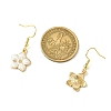 Flower Alloy Enamel Dangle Earrings for Women EJEW-JE06156-2