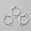 Zinc Alloy Open Back Bezel Connector Charms FIND-WH0139-69E-S-1