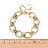 Two Tone 304 Stainless Steel Link Chain Bracelets for Women SA-CBA7B26-05GP-01-5