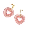 Glass Seed Bead Dangle Earrings EJEW-MZ00768-5