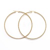 304 Stainless Steel Big Hoop Earrings X-EJEW-F188-24G-F-1