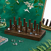 Wood Ring Organizer Display Stands with 12Pcs Sticks RDIS-WH0009-033-4