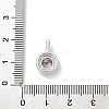 925 Sterling Silver Micro Pave Clear Cubic Zirconia Charms STER-U008-02P-01-3