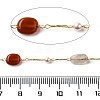Handmade Natural Rutilated Quartz Nuggets Beaded Chains CHC-F020-04G-07-2