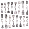 32Pcs 8 Styles Alloy Cord Ends HJEW-SC0003-12-1