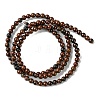 Natural Mahogany Obsidian Beads Strands G-K365-C07-01-3