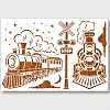 PET Hollow Out Drawing Painting Stencils DIY-WH0424-004-1