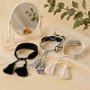 3Pcs 3 Colors Handmade Cotton Cord Braided Bracelets for Women BJEW-GO0002-01-3