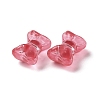 Transparent Spray Painted Glass Beads GLAA-I050-11G-2