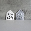 Easter Theme House with Butterfly & Flower Pattern DIY Silicone Table Lamp Molds SIMO-G008-01C-1