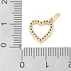 Rack Plating Brass Clear Cubic Zirconia Pendants KK-Z060-02G-01-3