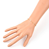Brass Beaded Bracelets BJEW-JB05354-4