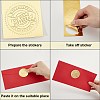 40 Sheets 4 Styles Plastic Self Adhesive Gold Foil Embossed Stickers DIY-CP0010-41-6